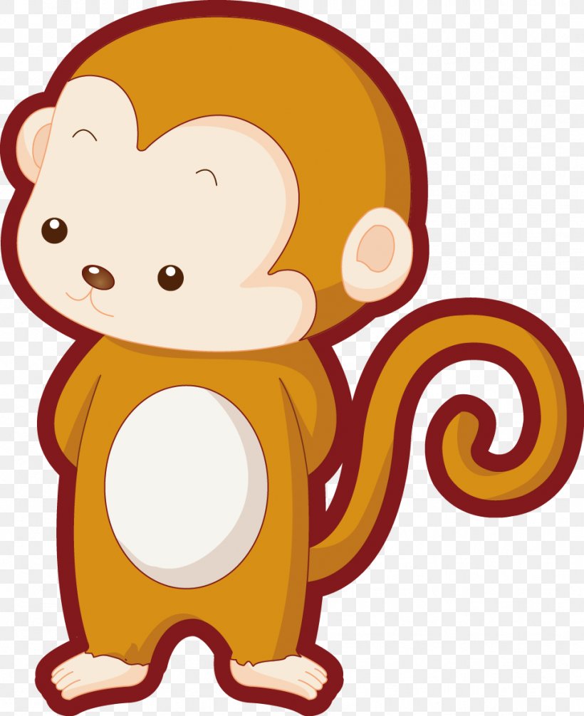Monkey Cartoon Illustration, PNG, 963x1182px, Monkey, Animal, Cartoon, Child, Fictional Character Download Free