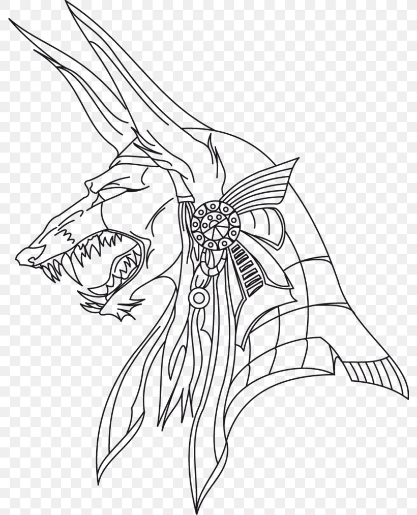 Coloring Book Drawing Anubis Line Art, PNG, 788x1013px, Coloring Book, Ancient Egyptian Deities, Anubis, Arm, Art Download Free