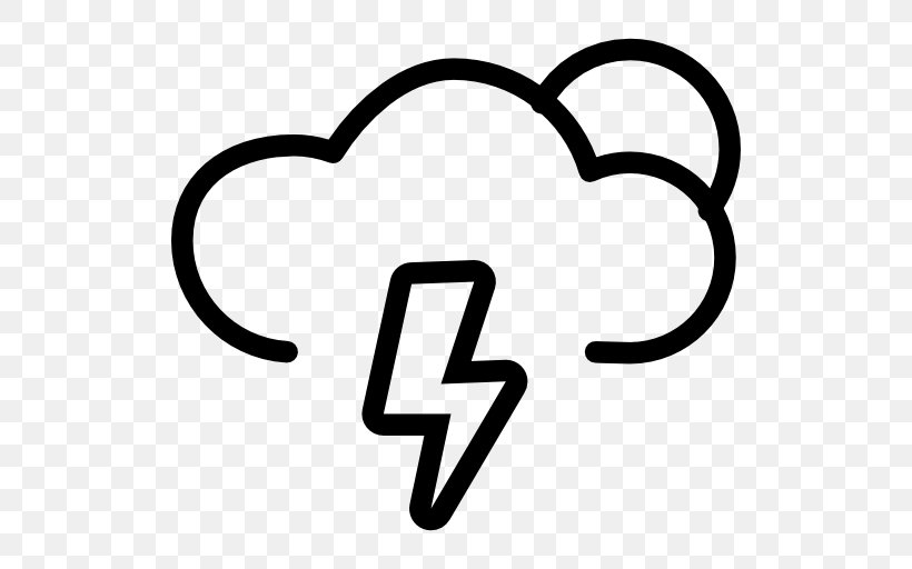 Thunderstorm Symbol, PNG, 512x512px, Storm, Area, Black And White, Brand, Cloud Download Free