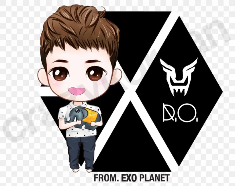 EXO XOXO Logo K-pop Growl, PNG, 832x661px, Exo, Black Hair, Brand, Cartoon, Chanyeol Download Free