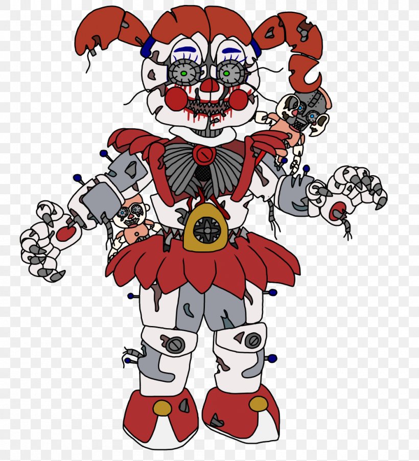 Five Nights At Freddy's: Sister Location Art Five Nights At Freddy's 2 Clown Drawing, PNG, 1000x1100px, Art, Cartoon, Circus, Clown, Drawing Download Free