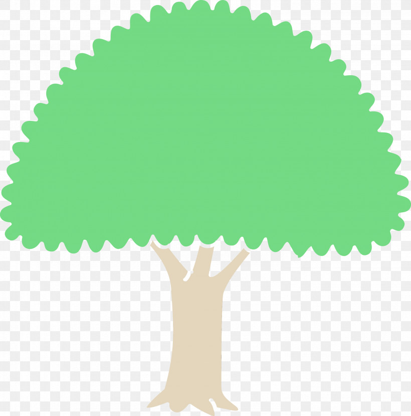 Green Tree Plant Symbol, PNG, 2964x3000px, Cartoon Tree, Abstract Tree, Green, Paint, Plant Download Free
