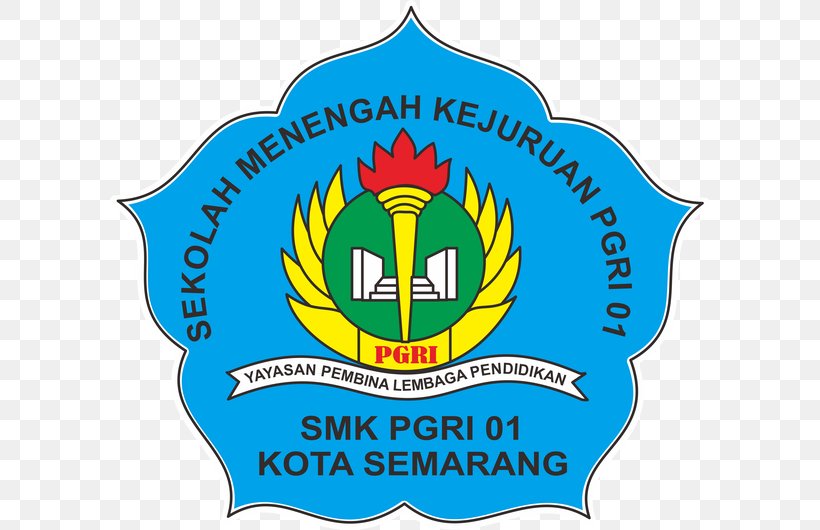 SMK PGRI 01 Sekolah Menengah Kejuruan PGRI 01 Semarang Sekolah Menengah Pertama PGRI 01 Semarang Logo Clip Art, PNG, 600x530px, Smk Pgri 01, Area, Artwork, Brand, Logo Download Free