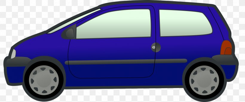 Renault Twingo Renault Clio Car Minivan, PNG, 2400x1003px, Renault Twingo, Auto Part, Automotive Design, Automotive Exterior, Blue Download Free