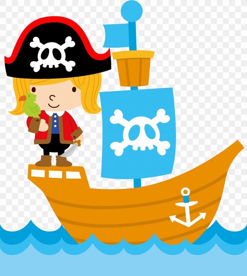 Piracy Child Pirate Party Clip Art, PNG, 2822x3149px, Watercolor, Cartoon, Flower, Frame, Heart Download Free
