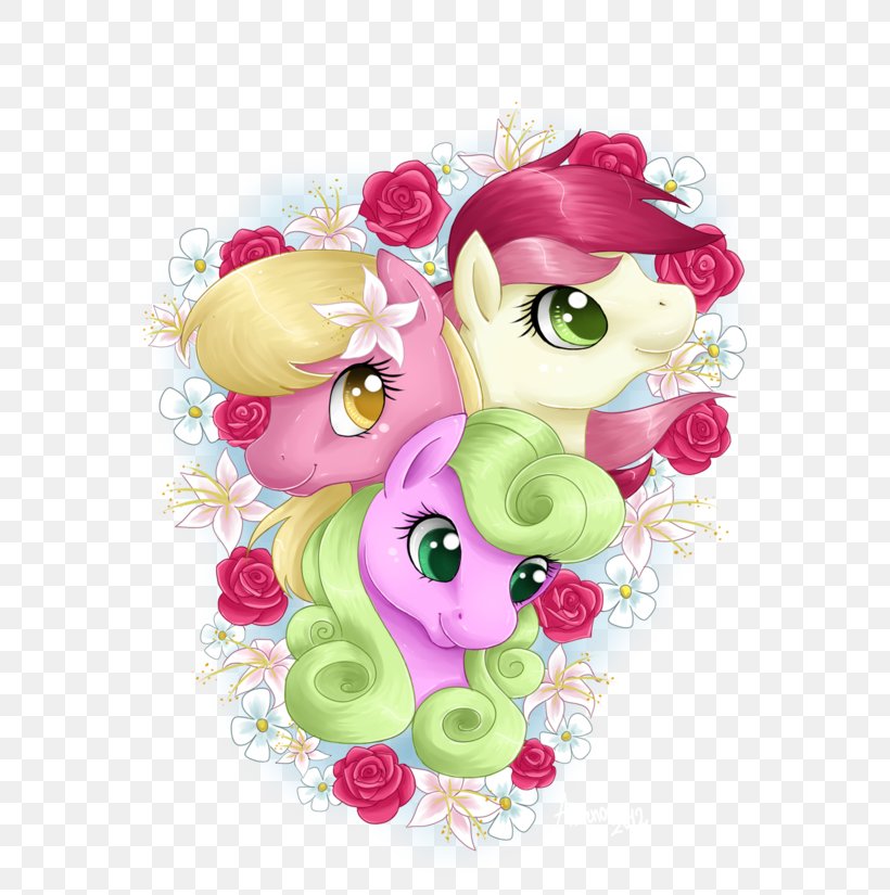 Art Cut Flowers Floral Design, PNG, 600x825px, Art, Cut Flowers, Cutie Mark Crusaders, Drawing, Fictional Character Download Free