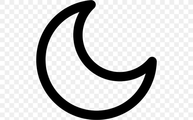 Moon Crescent Lunar Phase Shape, PNG, 512x512px, Moon, Blackandwhite, Crescent, Full Moon, Lunar Phase Download Free