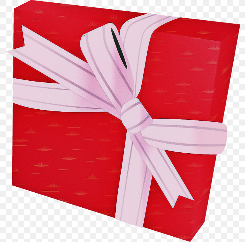 Red Ribbon Present Magenta Gift Wrapping, PNG, 790x810px, Red, Gift Wrapping, Magenta, Present, Ribbon Download Free