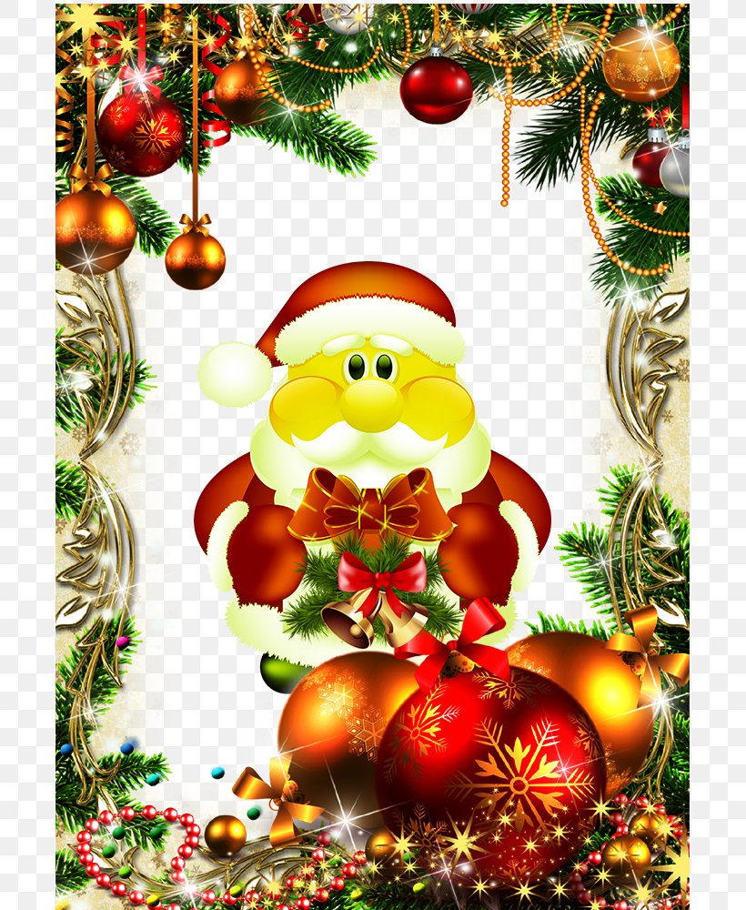 Santa Claus Merry Christmas 2017 Picture Frames Christmas Ornament, PNG, 700x1000px, Santa Claus, Christmas, Christmas And Holiday Season, Christmas Decoration, Christmas Ornament Download Free