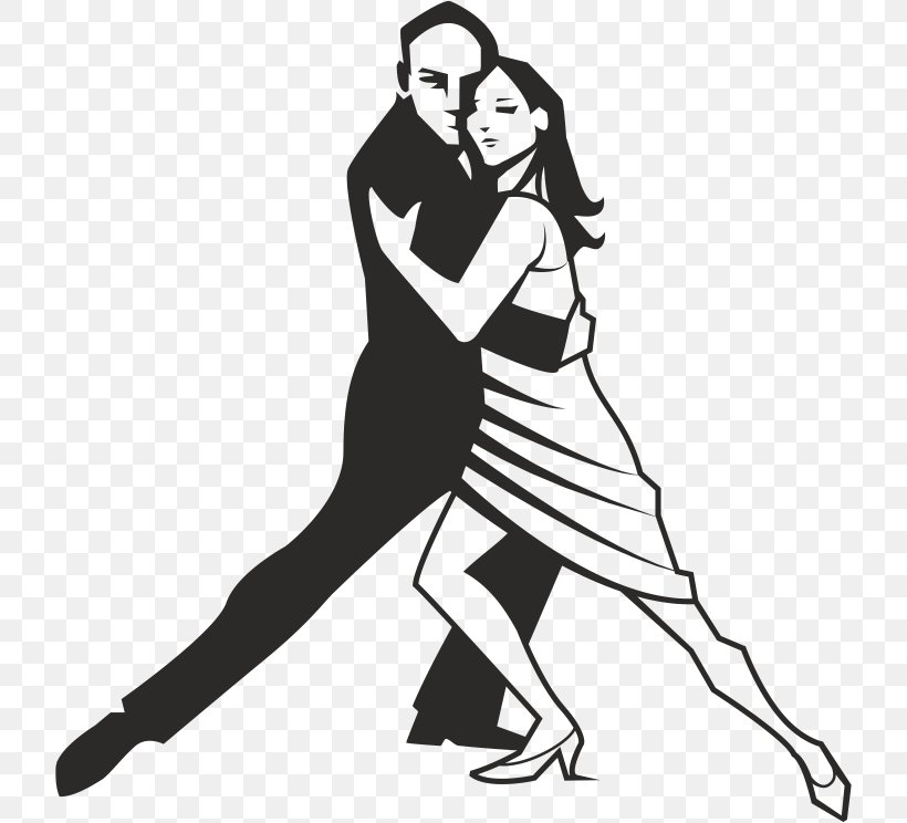 Vector Graphics Dance Clip Art Image Illustration, PNG, 720x744px, Dance, Ballroom Dance, Blackandwhite, Dancer, Dancesport Download Free