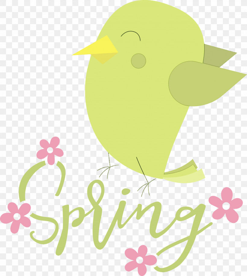 Birds Text Flower Beak, PNG, 2688x3000px, Spring, Beak, Bird, Birds, Cartoon Download Free
