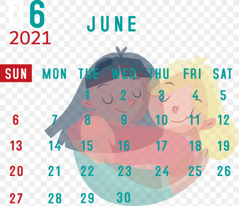 June 2021 Calendar 2021 Calendar June 2021 Printable Calendar, PNG, 3000x2584px, 2021 Calendar, Aqua M, Geometry, June 2021 Printable Calendar, Line Download Free