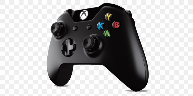 Xbox One Controller Xbox 360 Controller Black Game Controllers, PNG, 1000x500px, Xbox One Controller, All Xbox Accessory, Black, Electronic Device, Game Controller Download Free