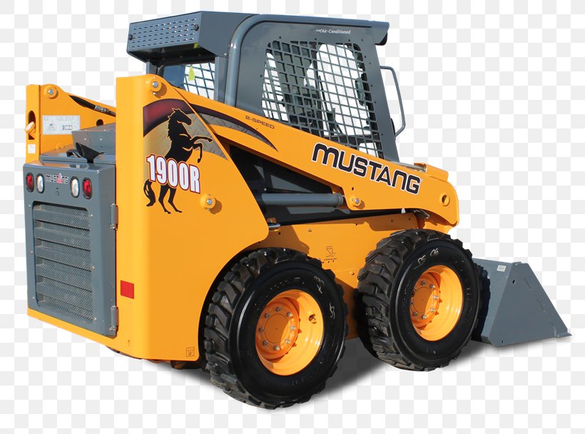 Ford Mustang Skid-steer Loader Heavy Machinery Architectural Engineering, PNG, 800x608px, Ford Mustang, Architectural Engineering, Automotive Tire, Bulldozer, Construction Equipment Download Free