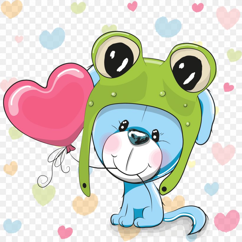 Frog Cartoon Cuteness Illustration, PNG, 1500x1500px, Watercolor, Cartoon, Flower, Frame, Heart Download Free