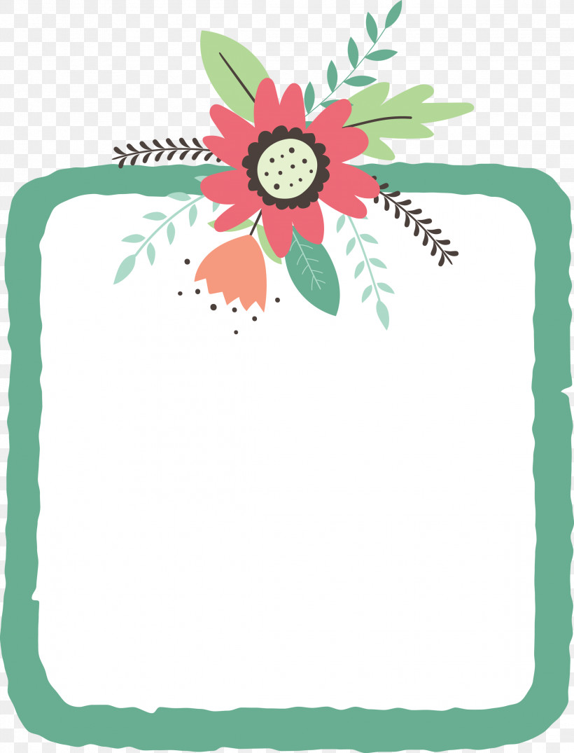 Flower Frame, PNG, 2288x3000px, Flower Frame, Biology, Floral Design, Green, Leaf Download Free