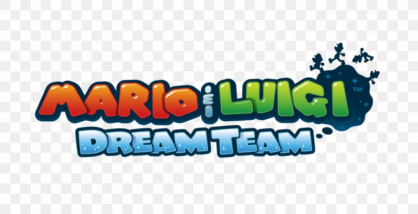 Mario & Luigi: Dream Team Mario & Luigi: Superstar Saga Super Mario Bros., PNG, 2924x1500px, Mario Luigi Dream Team, Area, Brand, Game Boy Advance, Logo Download Free