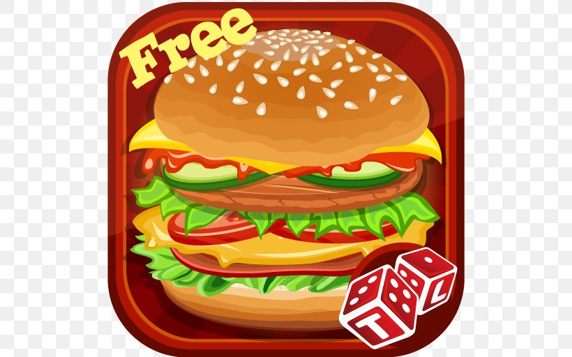 Hamburger Burger Maker : Cooking Game Burger Maker, PNG, 512x512px, Hamburger, Android, Big Mac, Burger Fast Food Cooking Games, Cheeseburger Download Free