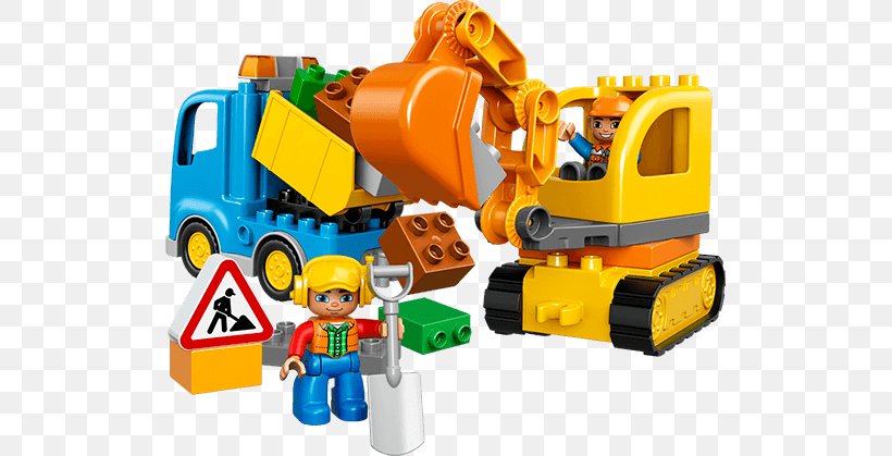LEGO 10812 DUPLO Truck & Tracked Excavator Lego Minifigure Construction, PNG, 744x419px, Lego, Construction, Continuous Track, Excavator, Heavy Machinery Download Free