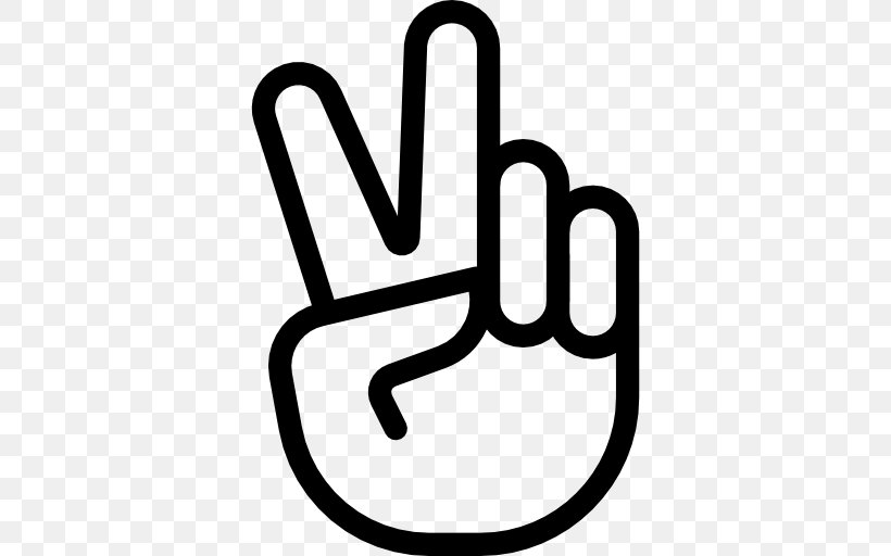 Peace Symbols V Sign, PNG, 512x512px, Peace Symbols, Area, Black And White, Brand, Finger Download Free