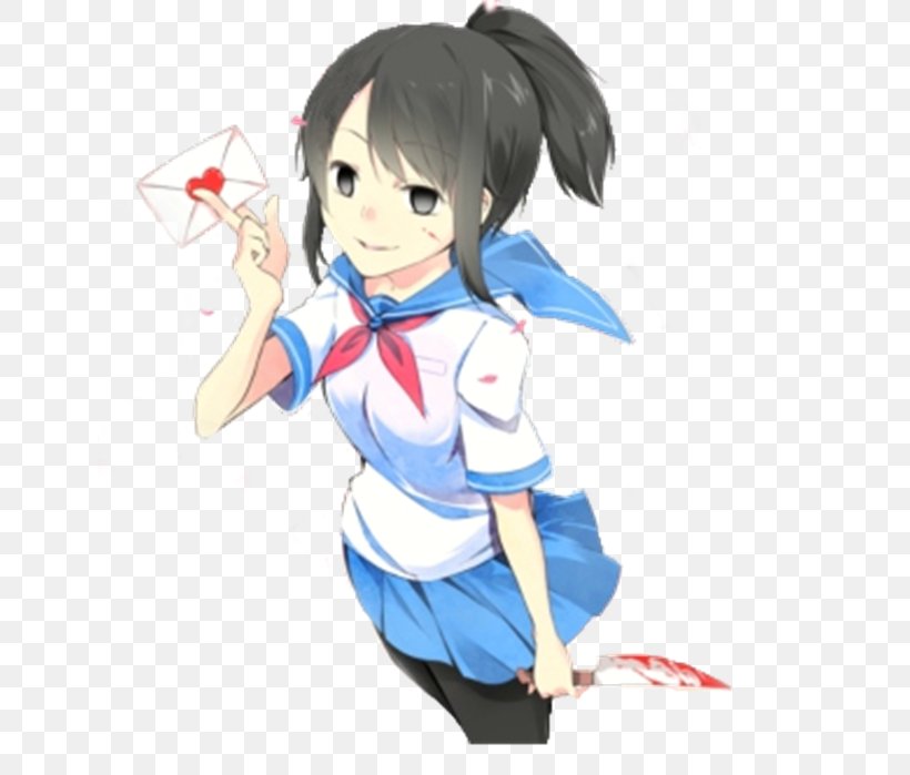 Yandere Simulator Artist Drawing, PNG, 643x699px, Watercolor, Cartoon, Flower, Frame, Heart Download Free
