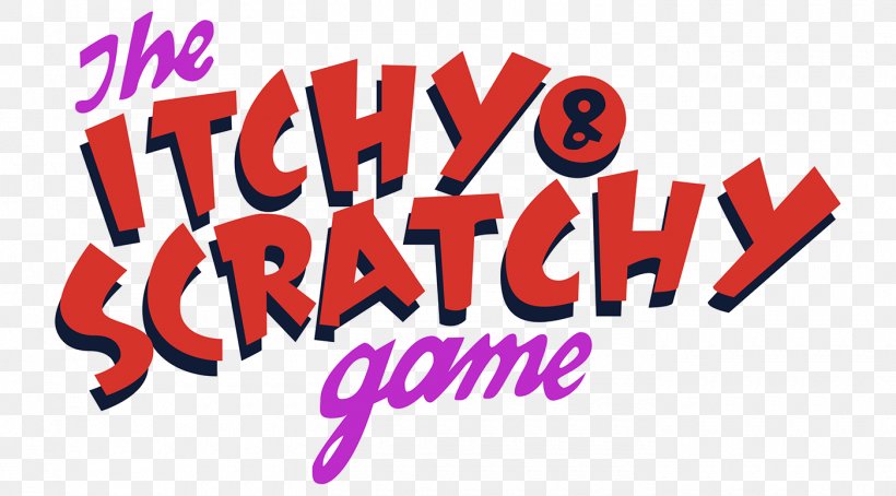 Logo The Itchy & Scratchy Game Font Brand Product, PNG, 1400x776px, Logo, Area, Brand, Film, Game Download Free