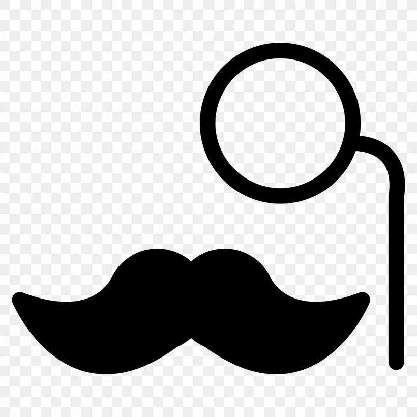 Moustache Monocle Hairstyle, PNG, 1200x1200px, Moustache, Area, Black, Black And White, Eyewear Download Free