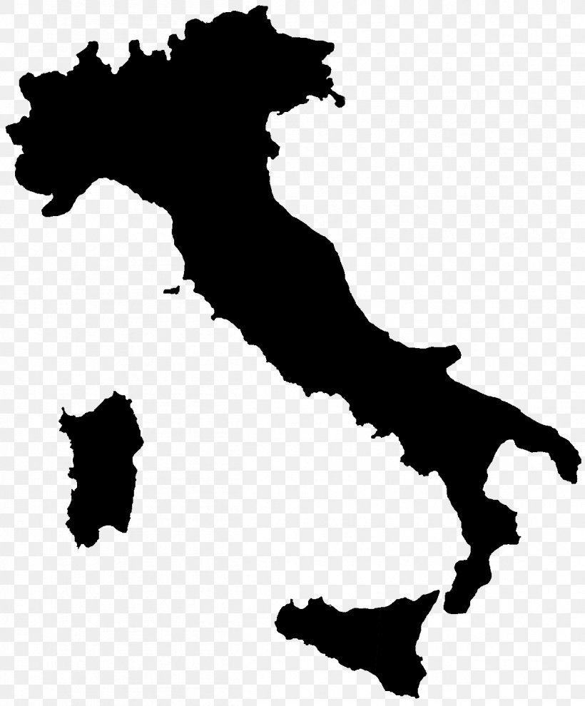 Regions Of Italy Blank Map, PNG, 1253x1513px, Regions Of Italy, Black