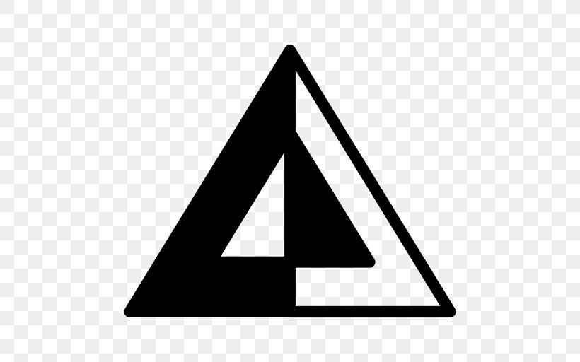 Triangle Geometry Polygon, PNG, 512x512px, Triangle, Area, Black, Black And White, Brand Download Free