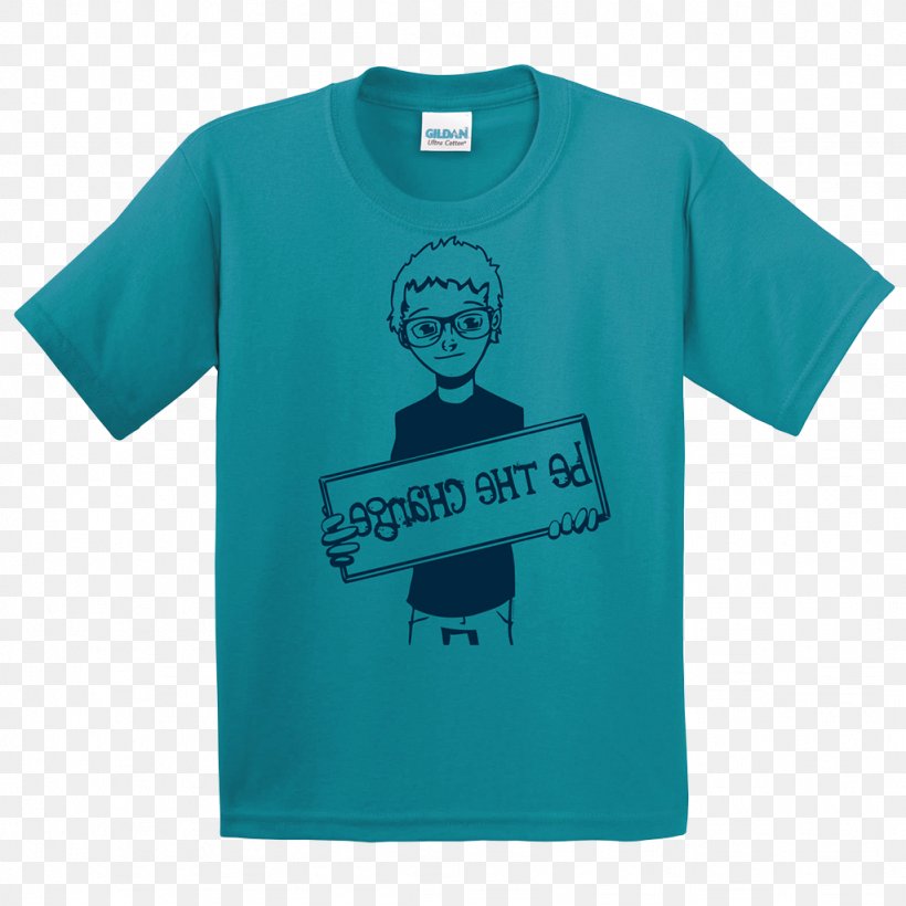 T-shirt Gildan Activewear Iron-on Clothing, PNG, 1024x1024px, Tshirt, Active Shirt, Aqua, Blue, Brand Download Free