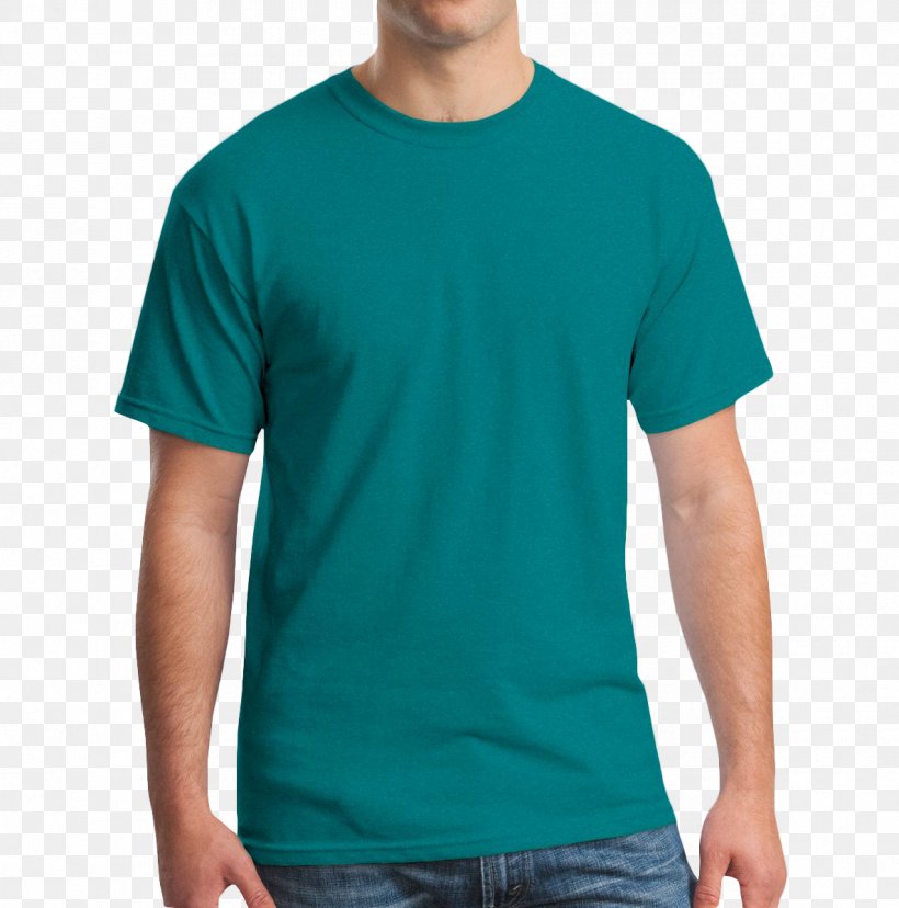 T-shirt Blue Gildan Activewear Green, PNG, 1185x1198px, Tshirt, Active Shirt, Aqua, Azure, Blue Download Free