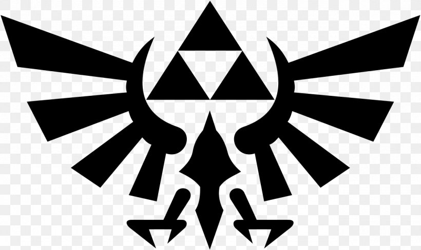 The Legend Of Zelda: Ocarina Of Time Link Princess Zelda Triforce, PNG, 1280x762px, Legend Of Zelda, Black And White, Brand, Decal, Ganon Download Free