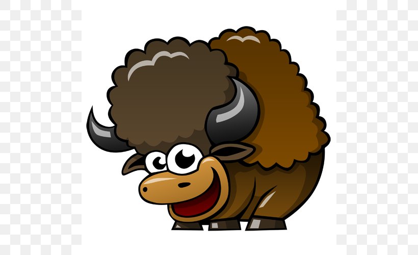 Water Buffalo Bison T-shirt Paper Cartoon, PNG, 500x500px, Water Buffalo, African Buffalo, Animated Cartoon, Animation, Bison Download Free