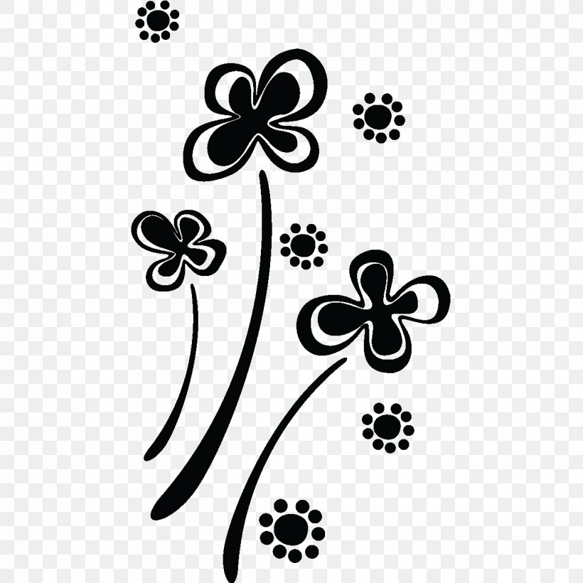 Floral Design Body Jewellery Pattern, PNG, 1200x1200px, Floral Design, Black, Black And White, Black M, Body Jewellery Download Free