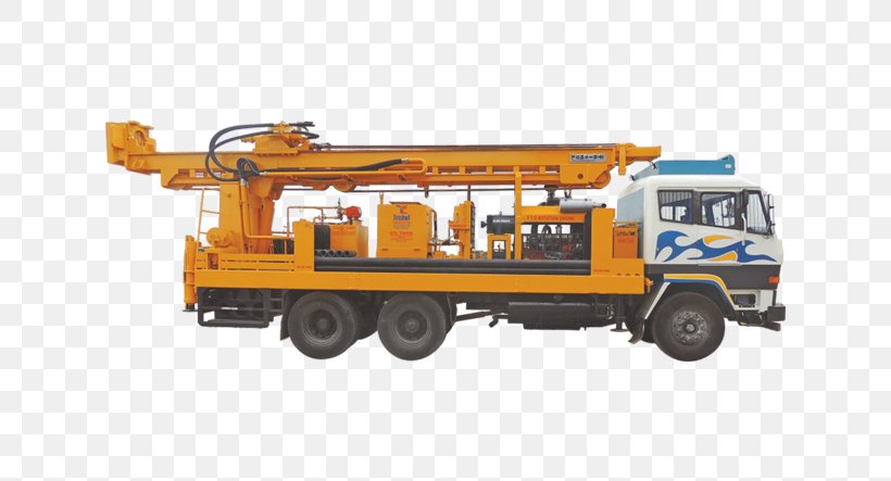 Machine Crane Drilling Rig Down-the-hole Drill, PNG, 716x443px, Machine, Augers, Compressor, Construction Equipment, Crane Download Free