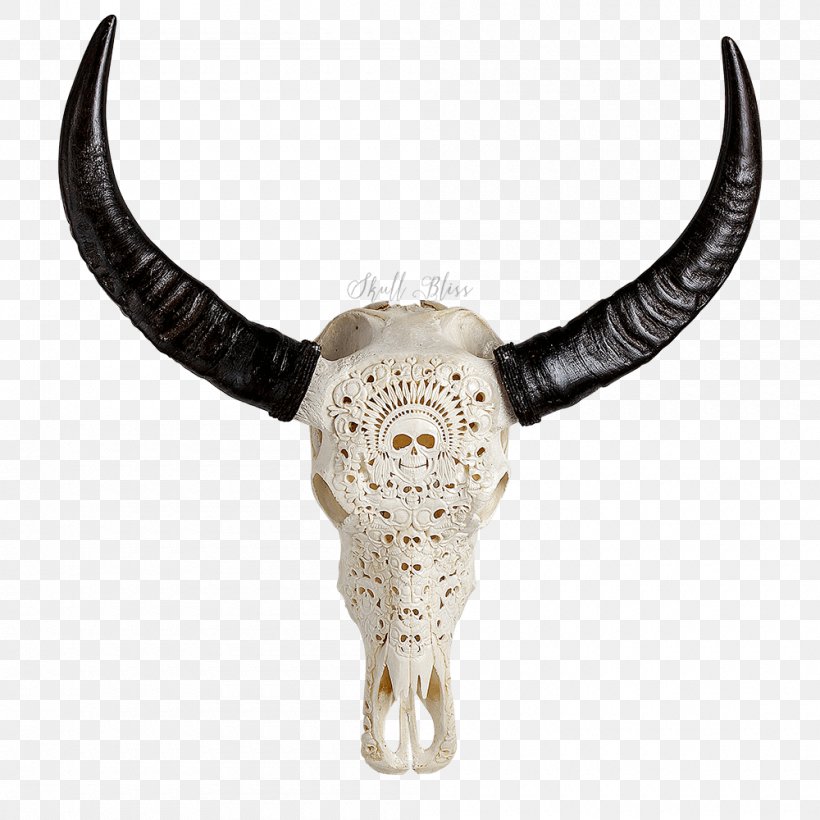 Texas Longhorn Bison Goat Animal Skulls, PNG, 1000x1000px, Texas Longhorn, Animal Skulls, Bison, Bone, Carving Download Free