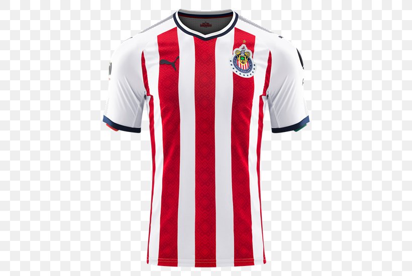 C.D. Guadalajara 2018 World Cup Liga MX Jersey Puma, PNG, 550x550px, 2018, 2018 World Cup, Cd Guadalajara, Active Shirt, Adidas Download Free