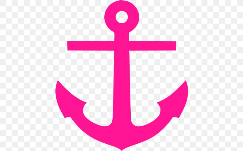 Anchor Download Clip Art, PNG, 512x512px, Anchor, Blue, Color, Magenta, Pink Download Free