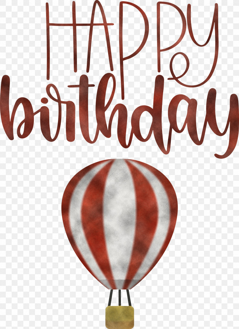 Happy Birthday, PNG, 2179x3000px, Happy Birthday, Atmosphere Of Earth, Balloon, Hotair Balloon, Meter Download Free
