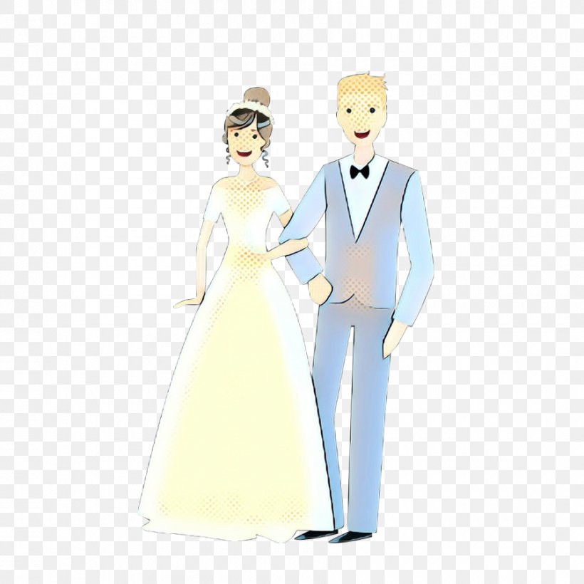 Bride And Groom Cartoon, PNG, 900x900px, Pop Art, Bride, Bridegroom, Cartoon, Dress Download Free