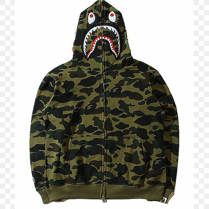 Hoodie A Bathing Ape Clothing Fashion Jacket, PNG, 900x900px, Hoodie, Bathing Ape, Brand, Camouflage, Clothing Download Free