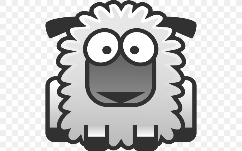 Sheep Goat Wool, PNG, 512x512px, Sheep, Apple Color Emoji, Black And White, Emoticon, Goat Download Free