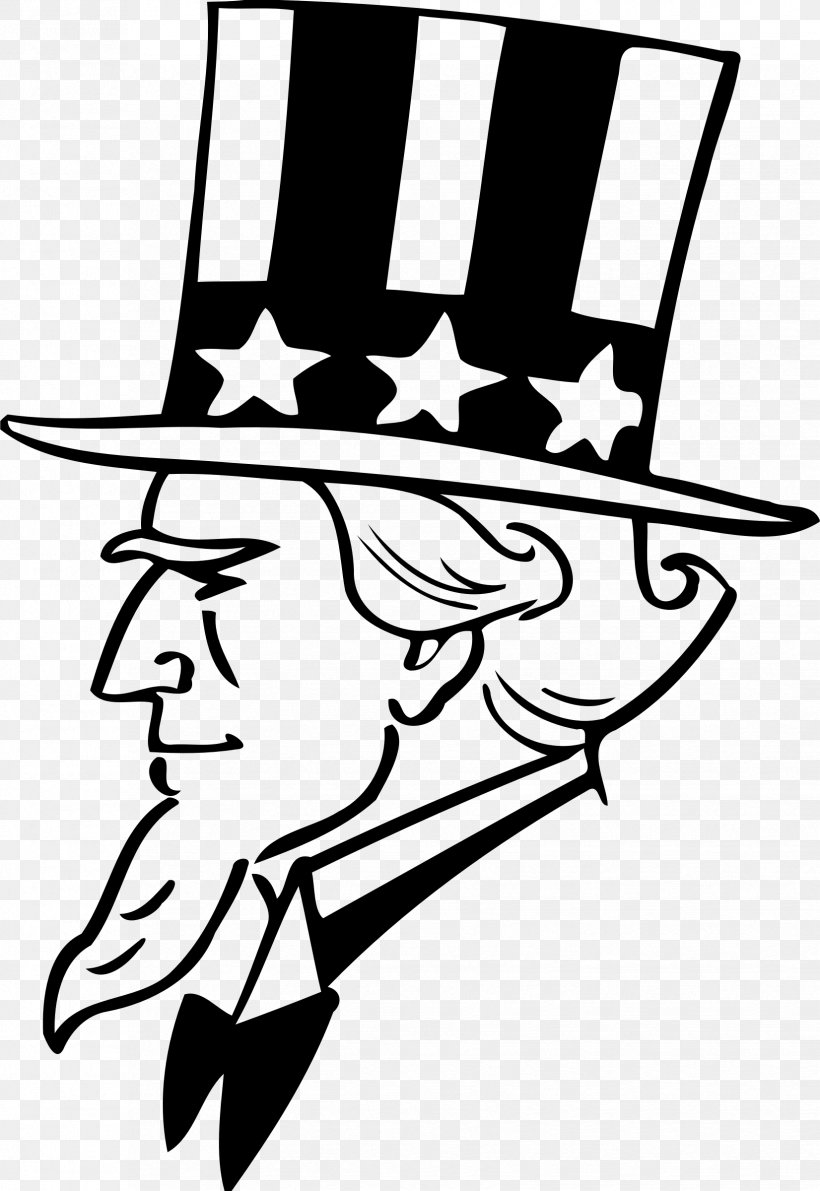 Uncle Sam Black And White Drawing Royalty-free Clip Art, PNG, 1652x2400px, Uncle Sam, Art, Artwork, Black, Black And White Download Free