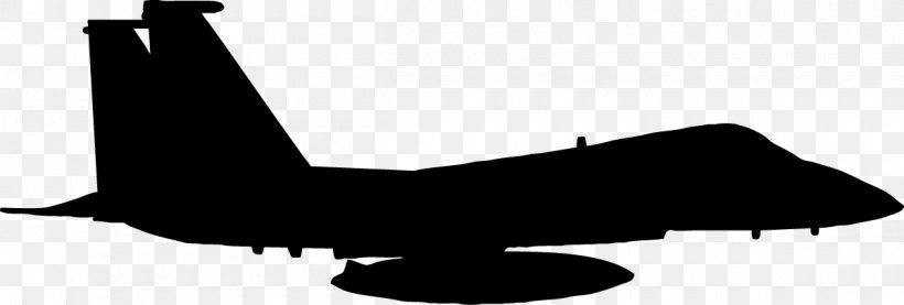 Airplane Jet Aircraft Silhouette McDonnell Douglas F-15 Eagle, PNG, 1200x406px, Airplane, Air Travel, Aircraft, Beak, Black Download Free