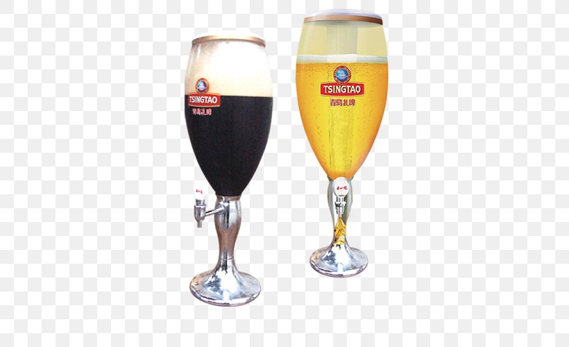 Beer Glassware Wine Glass Tsingtao Brewery Champagne Glass, PNG, 500x500px, Beer, Beer Glass, Beer Glassware, Brewery, Champagne Glass Download Free