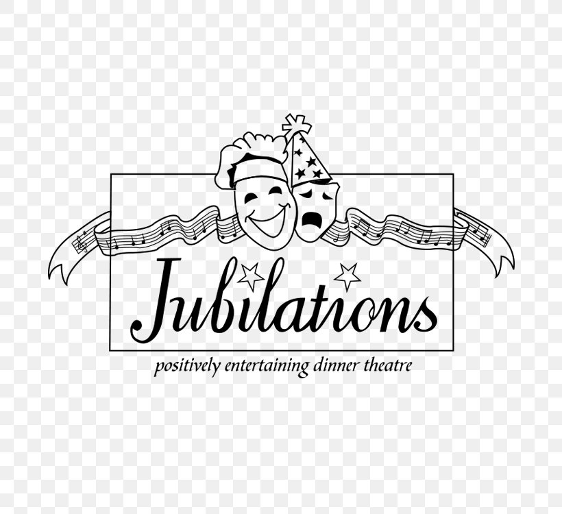 Jubilations West Edmonton Mall Dinner Theater Logo Spa Lady, PNG, 750x750px, Jubilations, Area, Black, Black And White, Brand Download Free