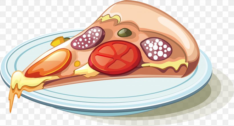 Pizza Italian Cuisine Fast Food Illustration, PNG, 2983x1610px, Pizza, Cartoon, Cuisine, Dish, Fast Food Download Free