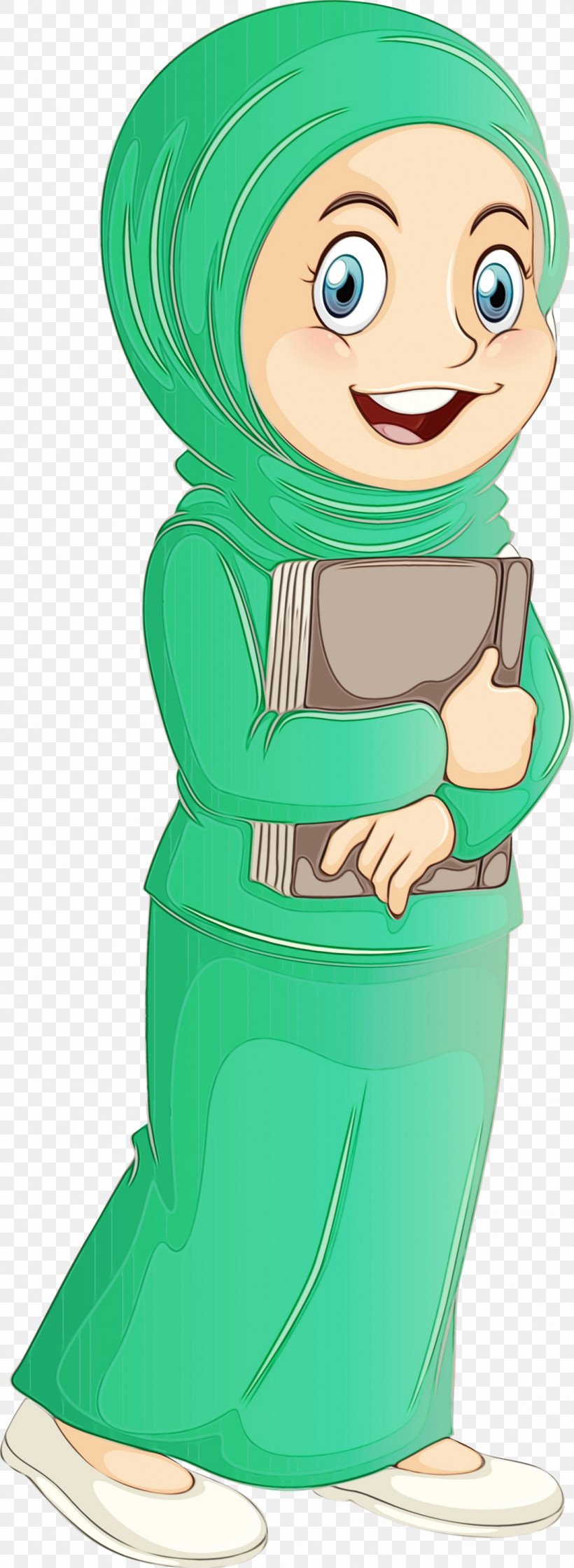 Green Cartoon Animation Style, PNG, 1098x2999px, Muslim People, Animation, Cartoon, Green, Paint Download Free