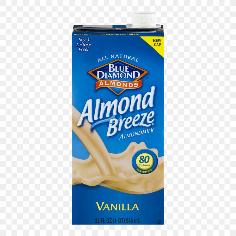 Almond Milk Blue Diamond Growers Milk Substitute, PNG, 1000x1000px, Almond Milk, Almond, Blue Diamond Growers, Brand, Cream Download Free