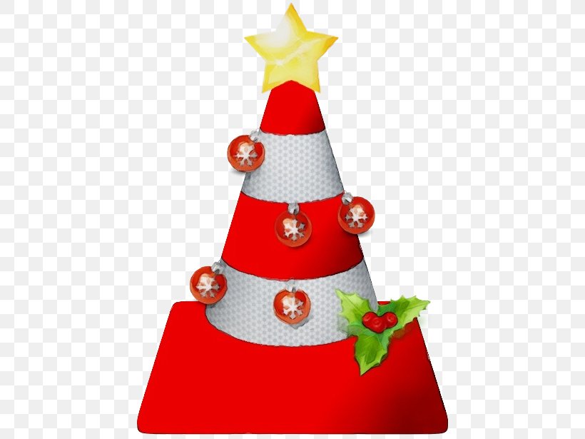 Christmas Decoration, PNG, 512x615px, Watercolor, Christmas, Christmas Decoration, Cone, Paint Download Free